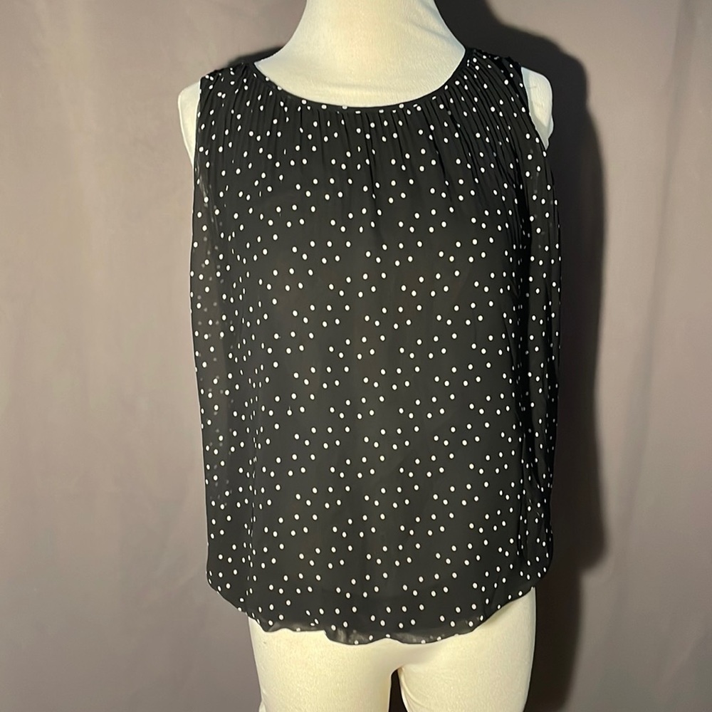 Max studio polka dot top